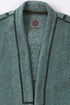 Jacket in faux fur with embroidery on the back